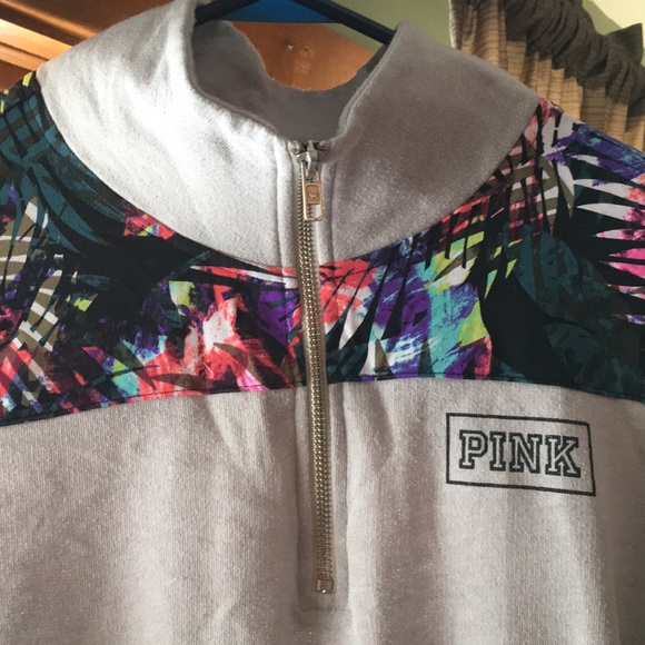 Pink Quarter zip pullover - Picture 2 of 4